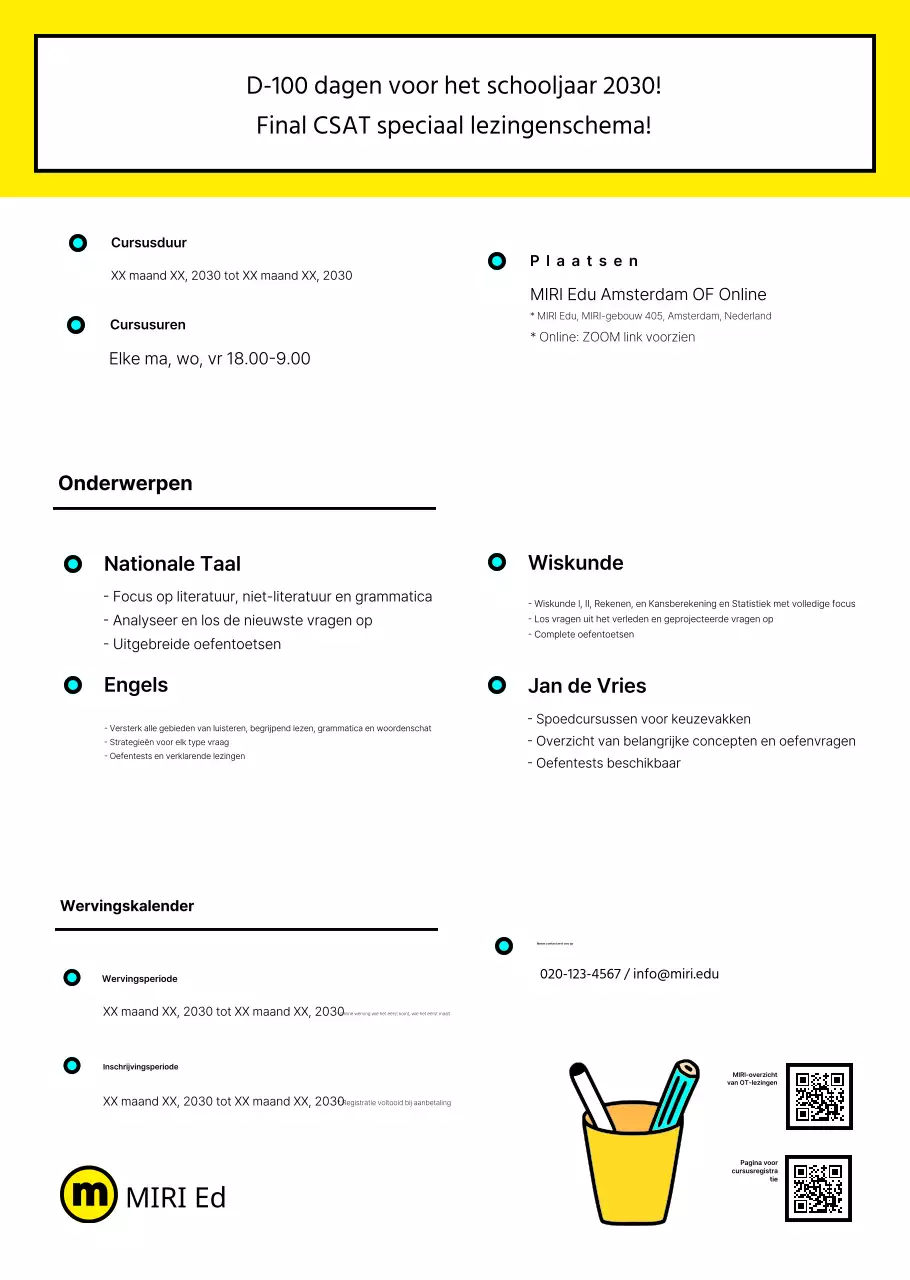 Nette SATs schoolfolder