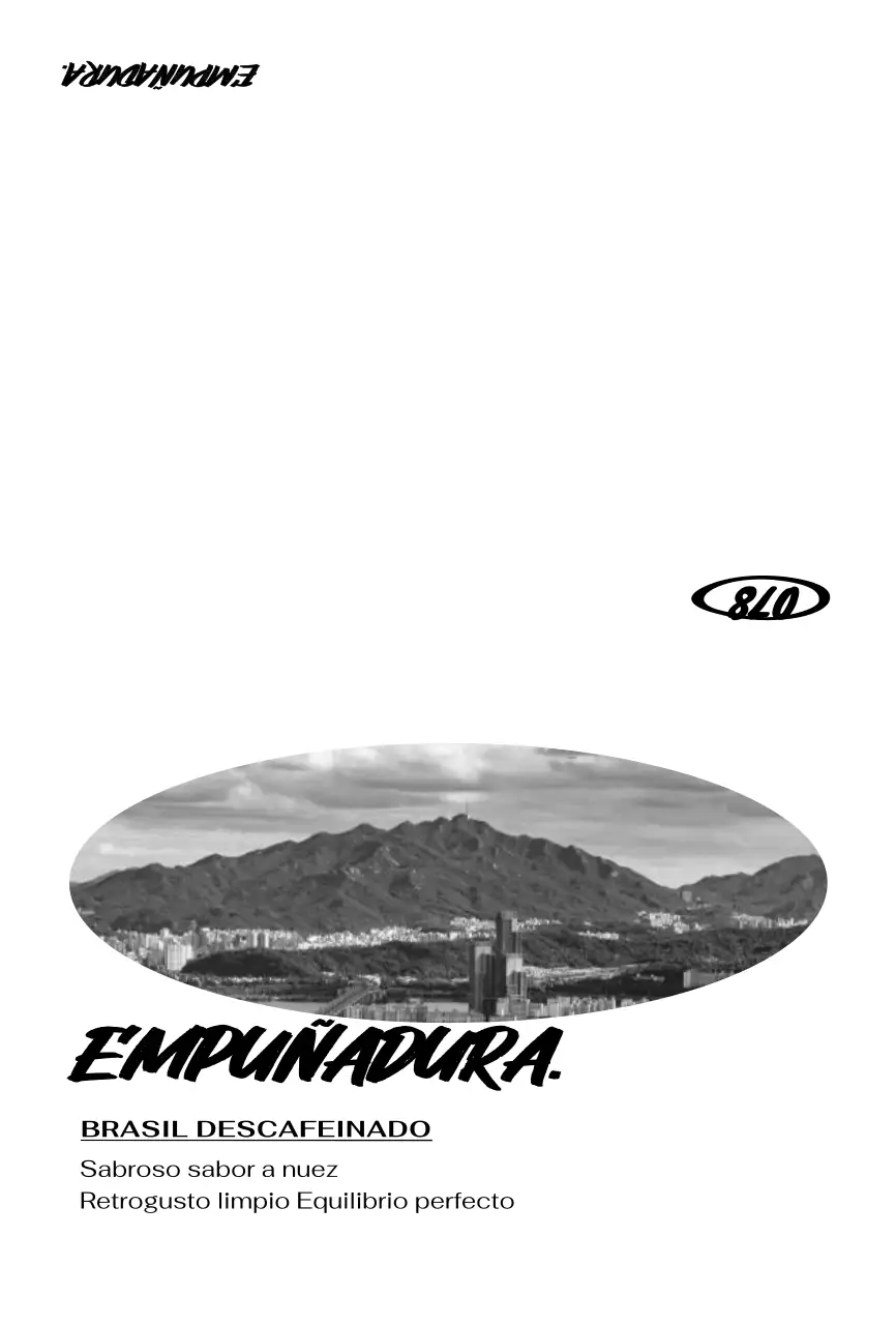 Tarjeta promocional de cafetería en blanco y negro de inspiración vintage