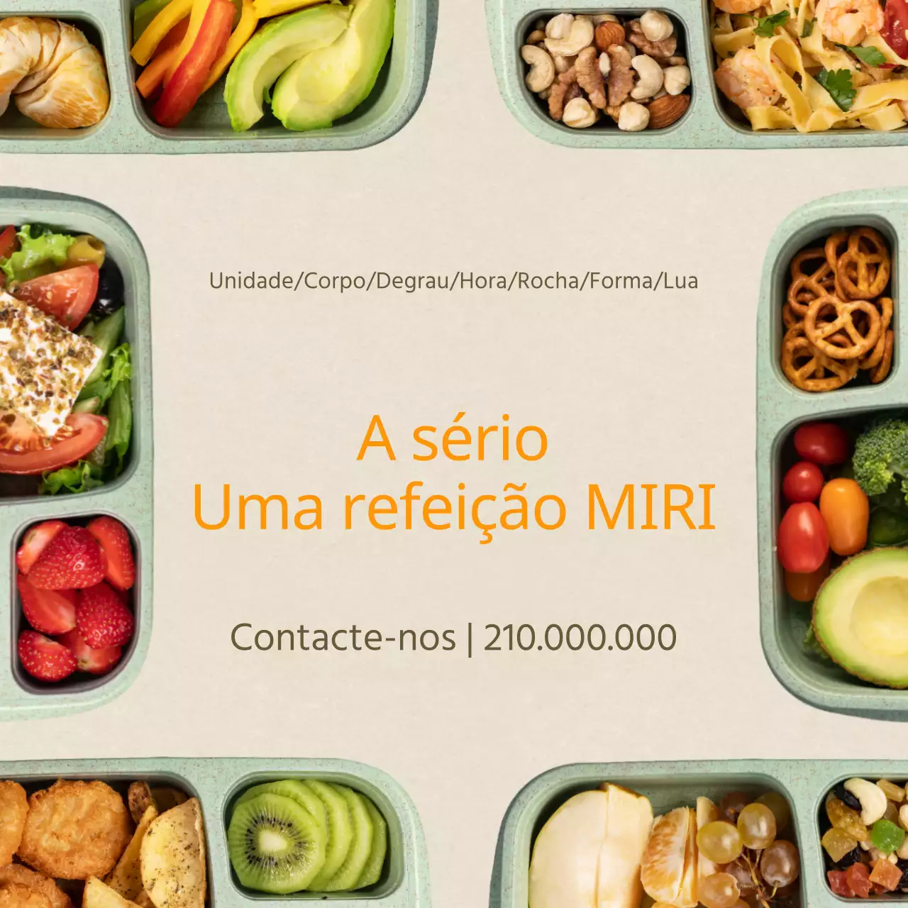 Promover com uma simples fotografia de uma lancheira caqui