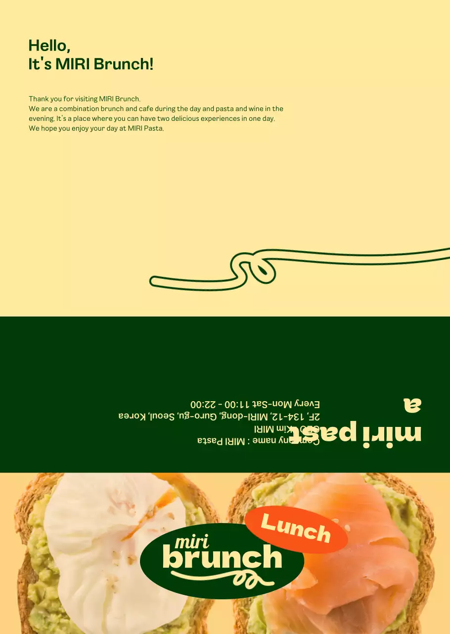 Tentang menu brunch yang apik dengan warna hijau dan gading