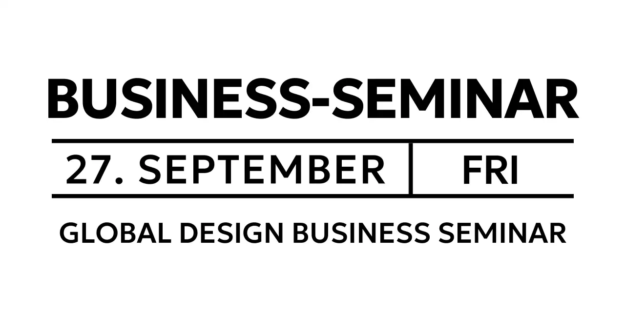 Werbung für Firmenseminare mit einem sauberen Look