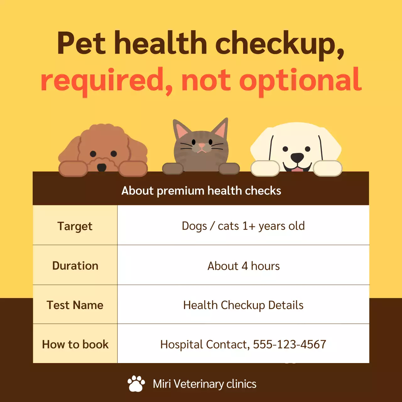 Yellow Minimal Pet Guide Instagram Carousel