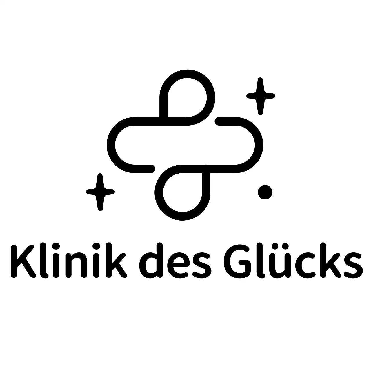 Werbung für eine Klinik für innere Medizin mit einem einfachen Kreuzlogo