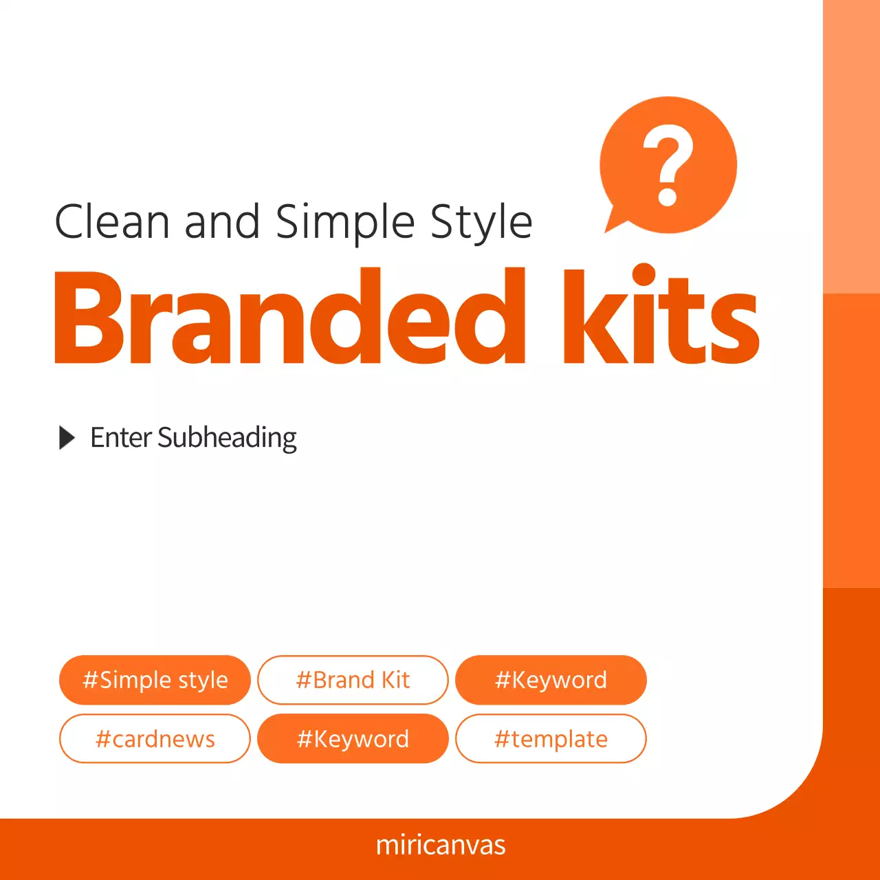 Orange Modern Branding Guide Instagram Carousel