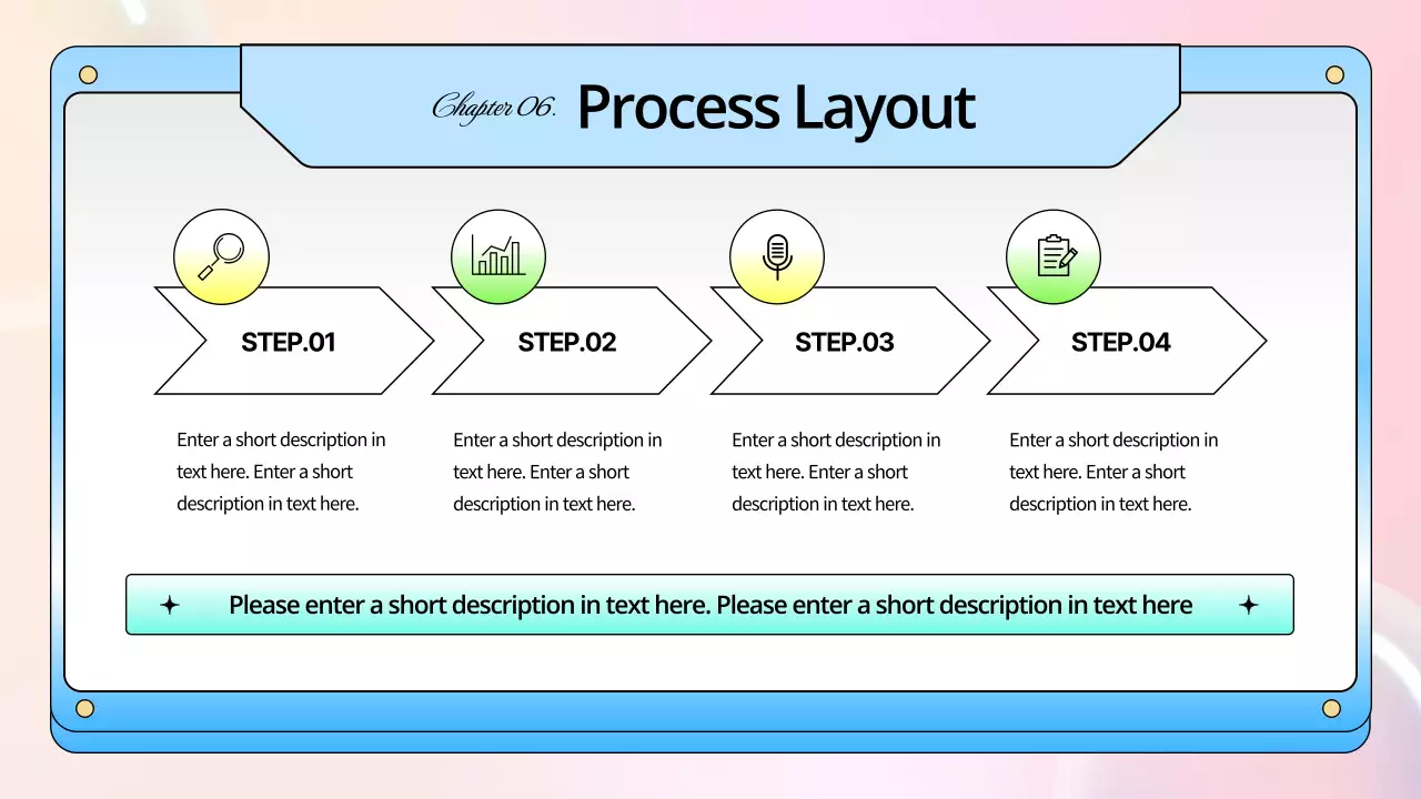 블루 레트로 가이드 프리젠테이션