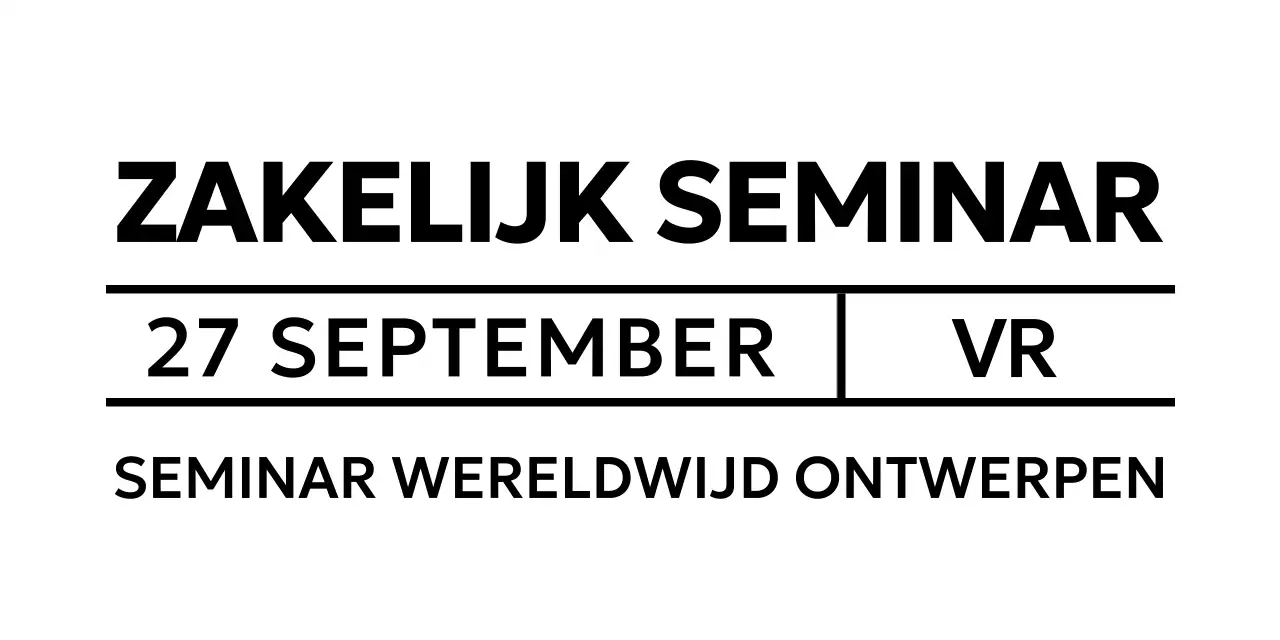 Promoot zakelijke seminars met een strakke uitstraling