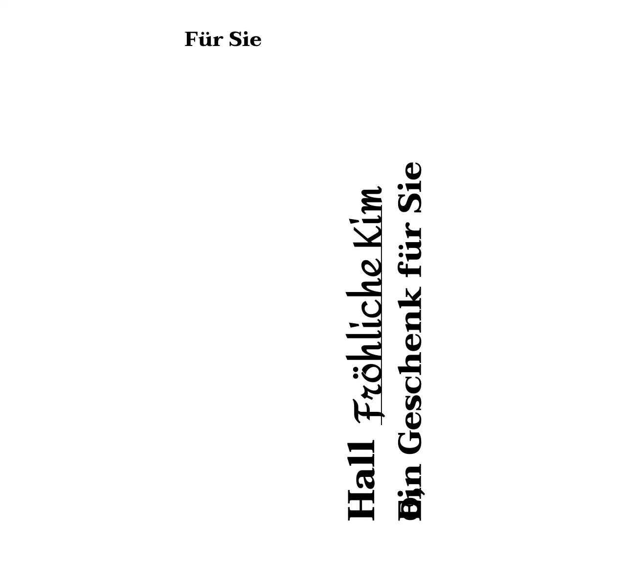 Ein Geschenk zum Andenken mit einer gefühlvollen handgeschriebenen Serifenschrift