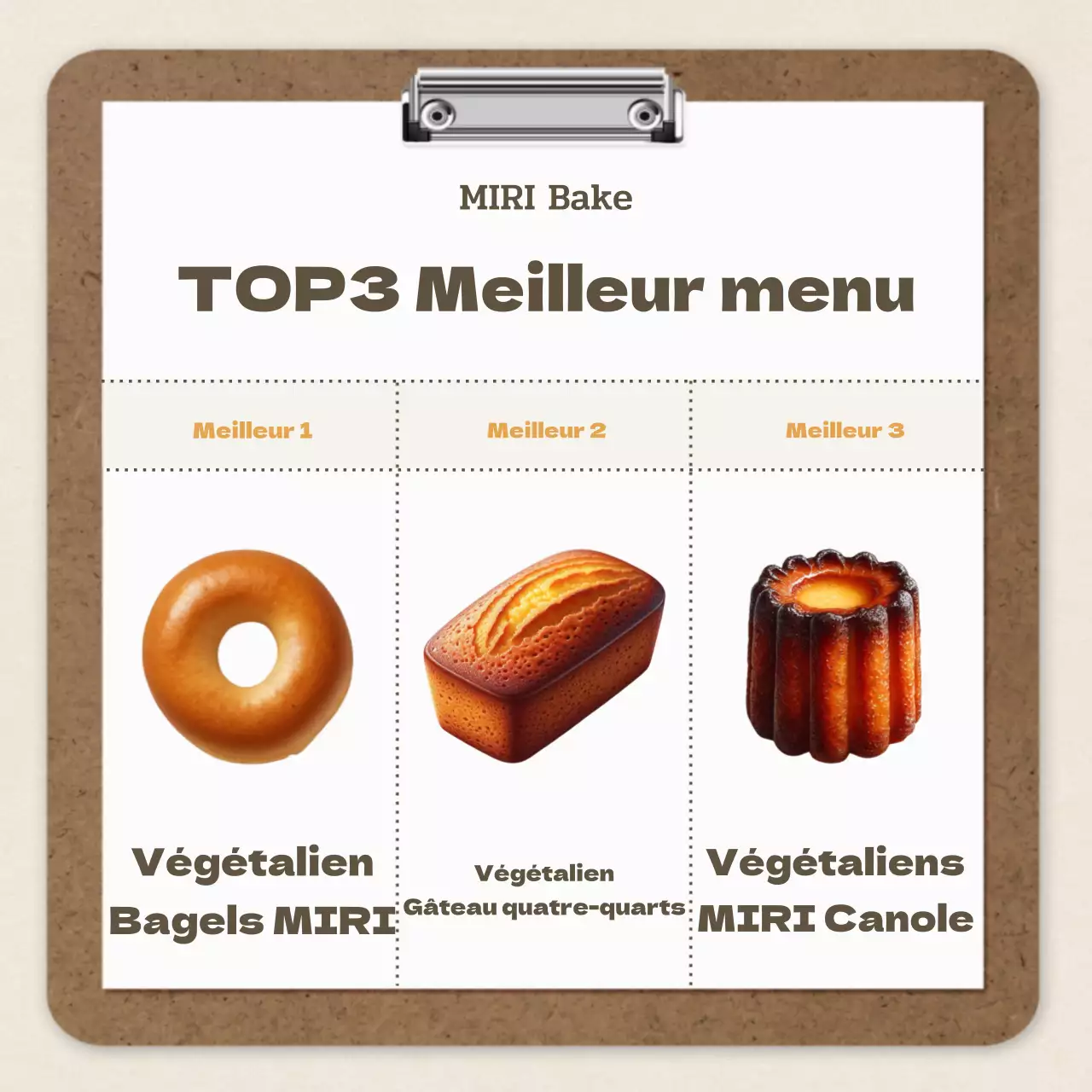 Recette du cours d'un jour de pâtisserie Brown and Vintage