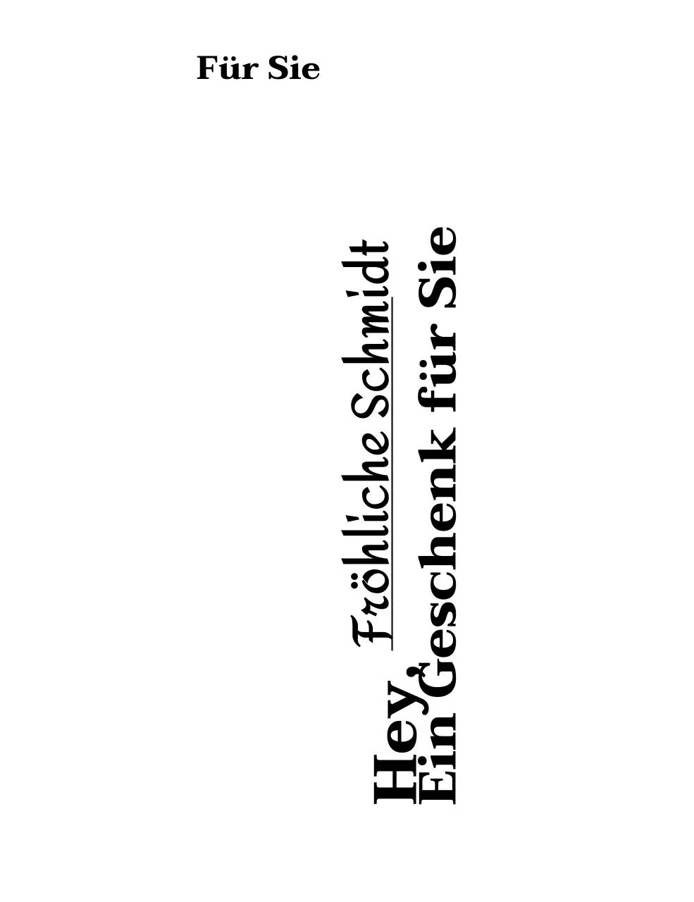 Ein Geschenk zum Andenken mit einer gefühlvollen handgeschriebenen Serifenschrift