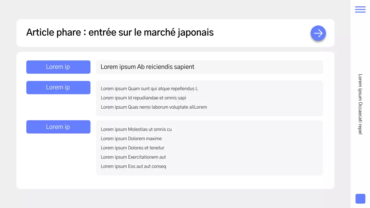 Une stratégie de marque simple en bleu et gris