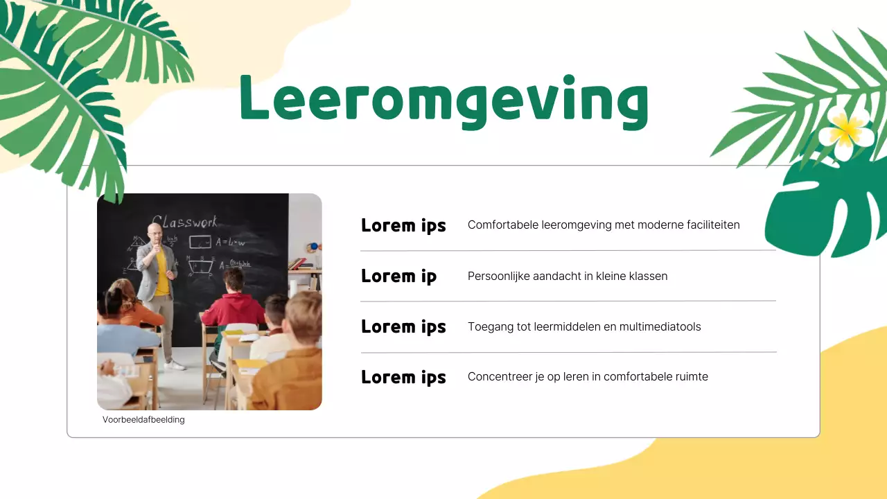 De gele en groene schoolvakantiespecials promoten