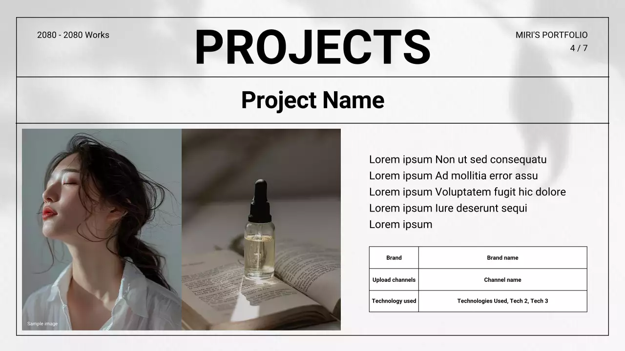 White Minimal Portfolio Resume Presentation