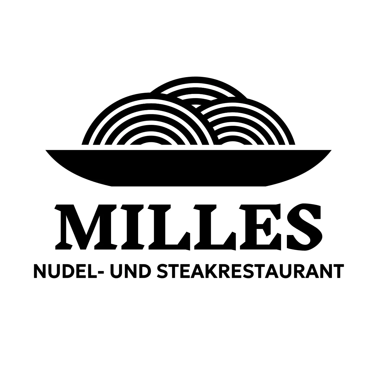 Restaurant-Logos mit minimalistischen Symbolen