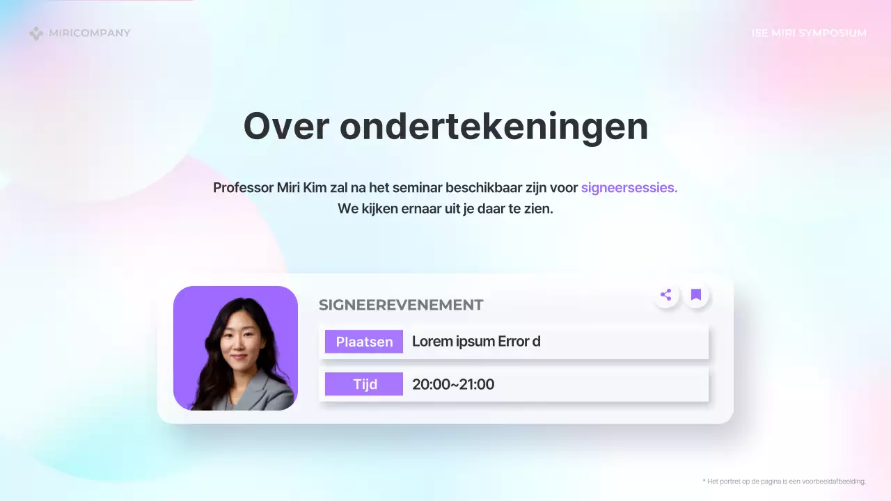 On-trend speakerpresentaties in lichtblauw en roze