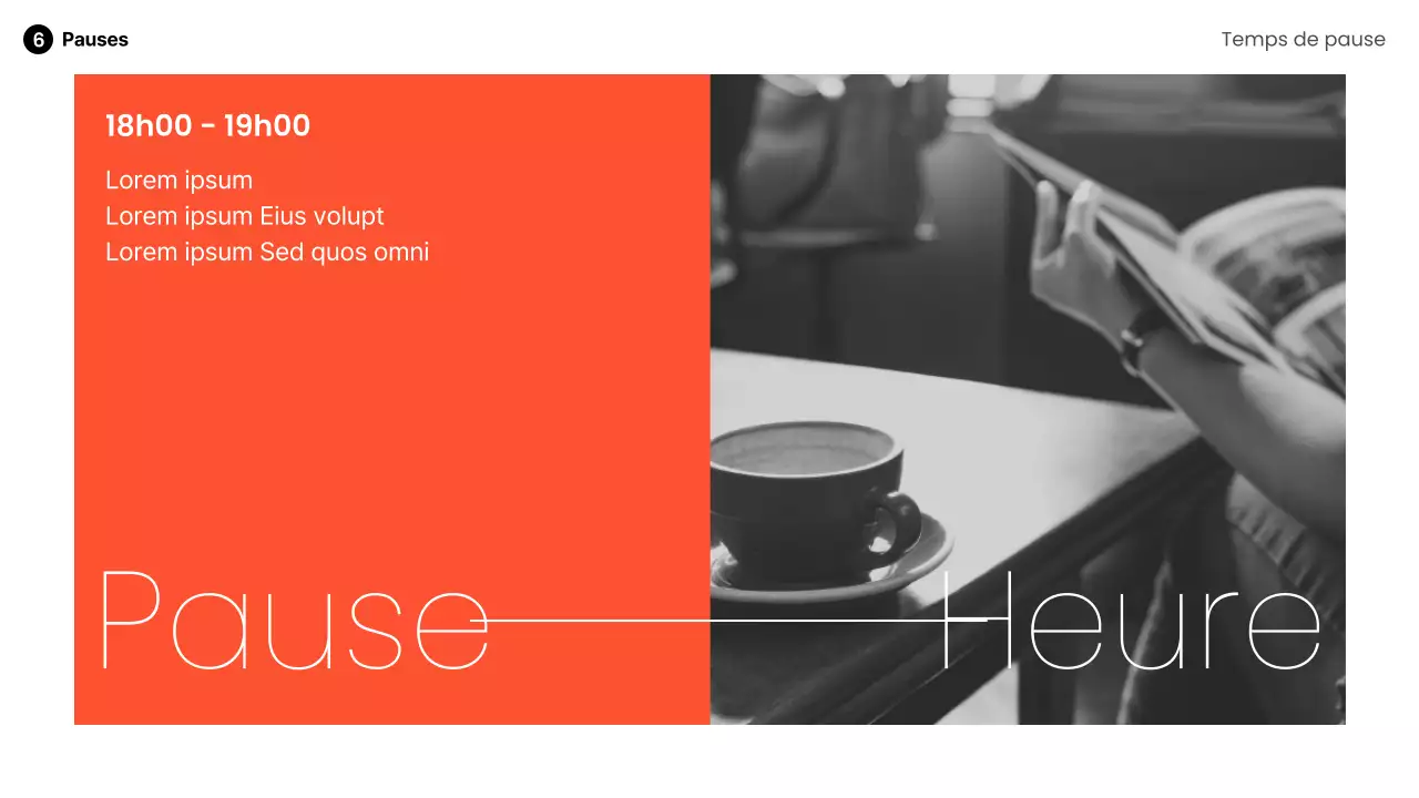 Haut-parleur moderne en orange, noir et blanc