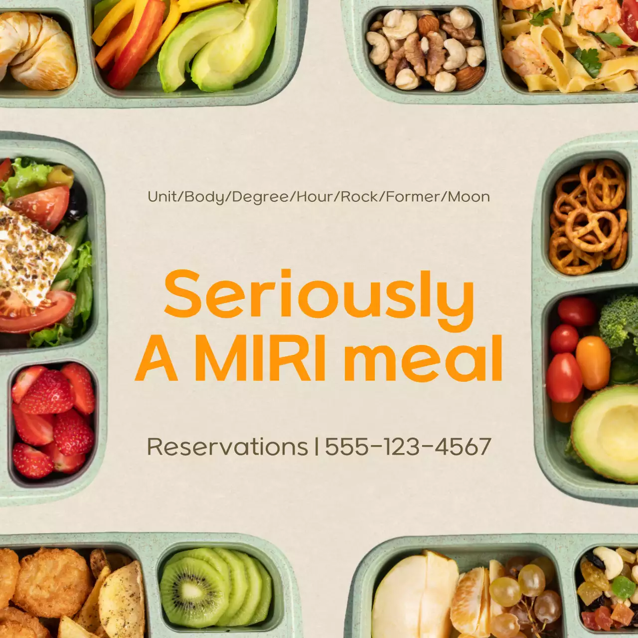 Beige Modern Meal Promotion Social Media Post