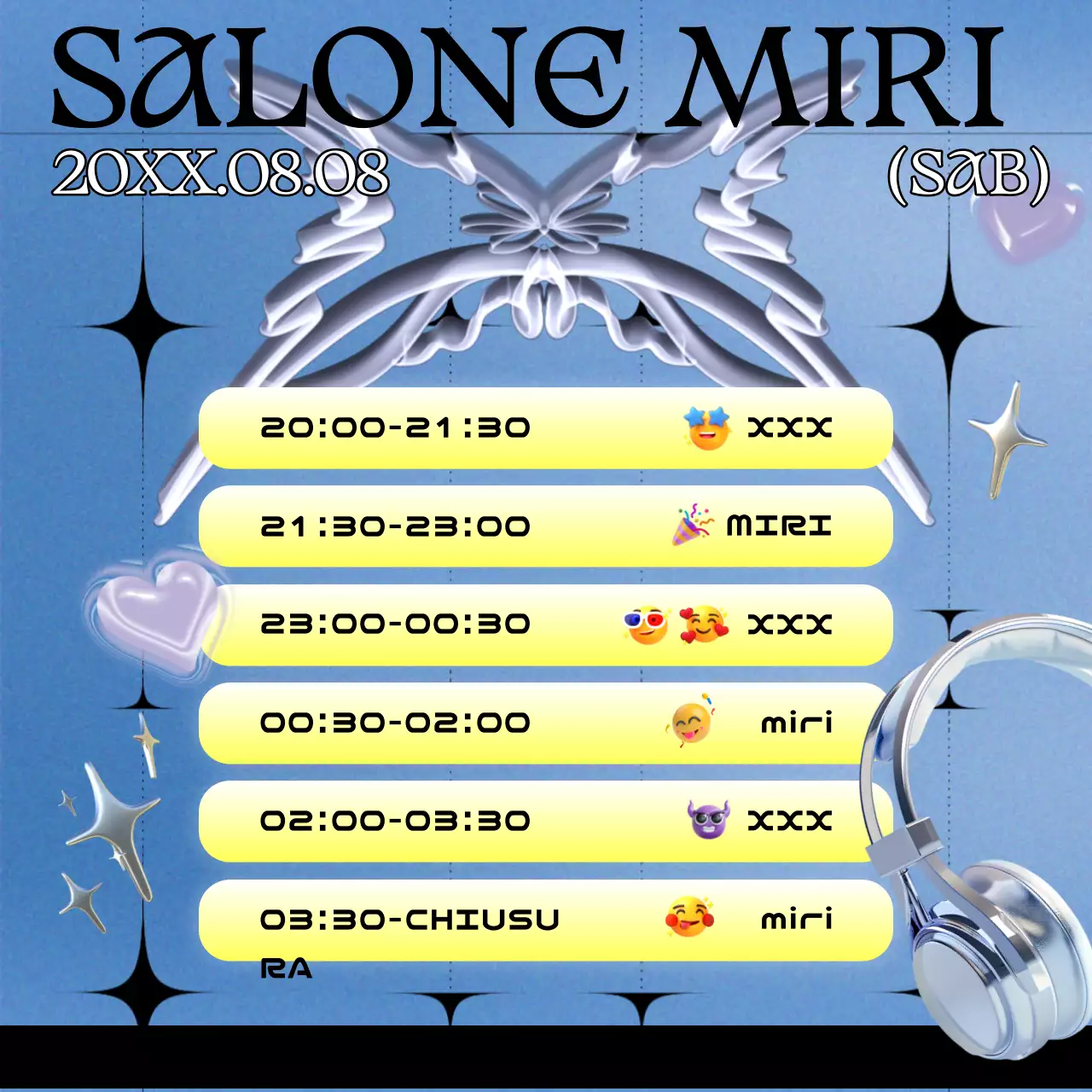 Una serie di DJ set di ispirazione cyberpunk in nero e viola