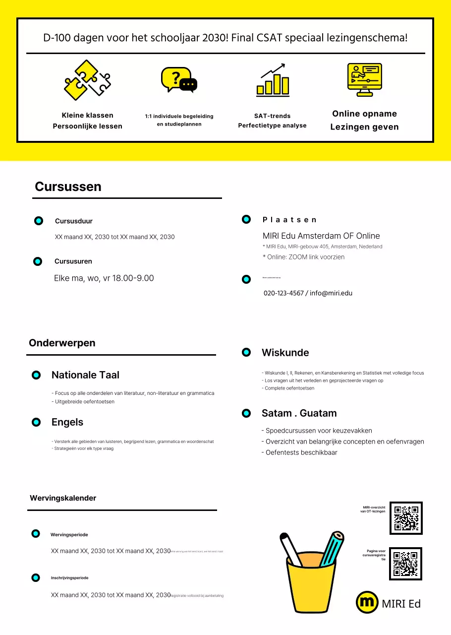 Nette SATs schoolfolder