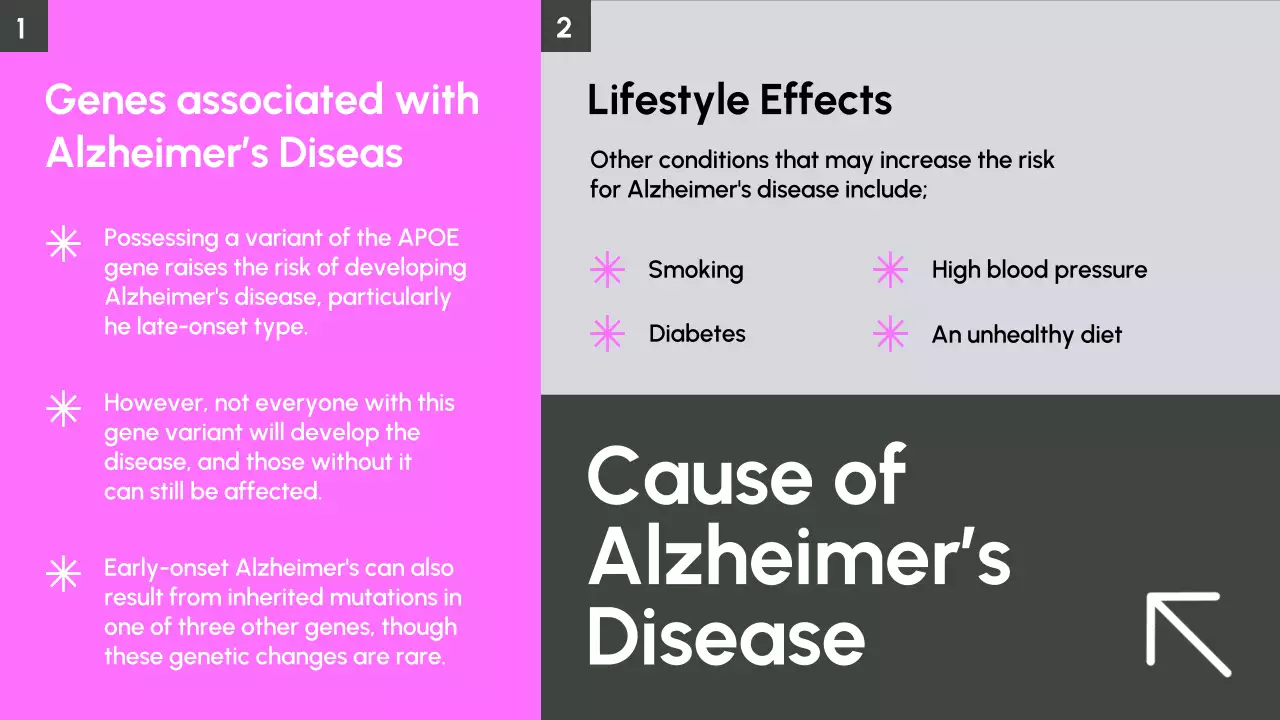 Grey Minimal Alzheimer's Guide Presentation