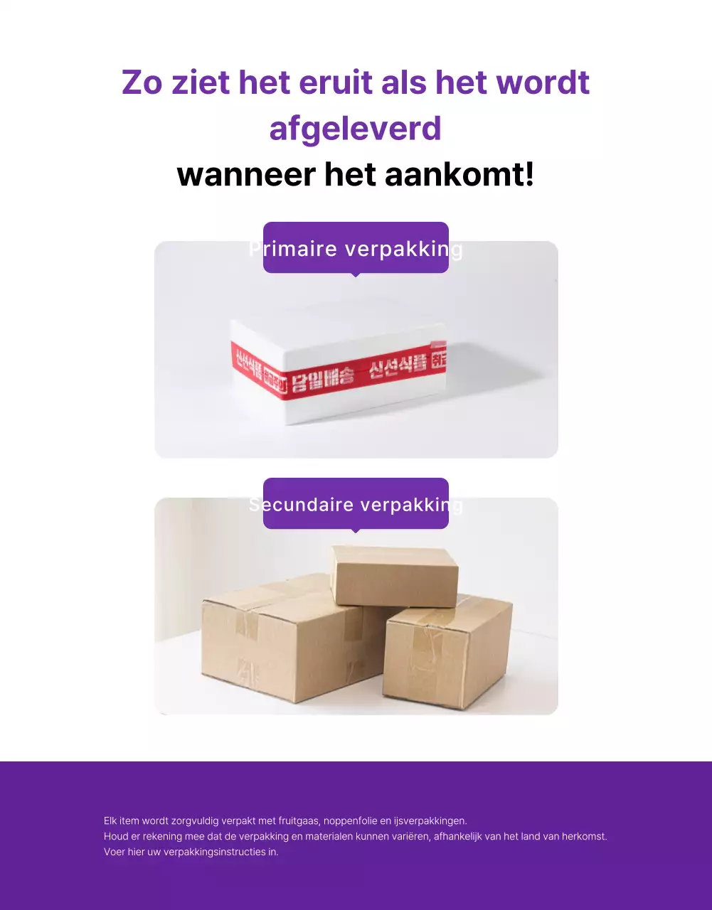 Promoot eenvoudige seizoensfruitdruiven in paars en mauve