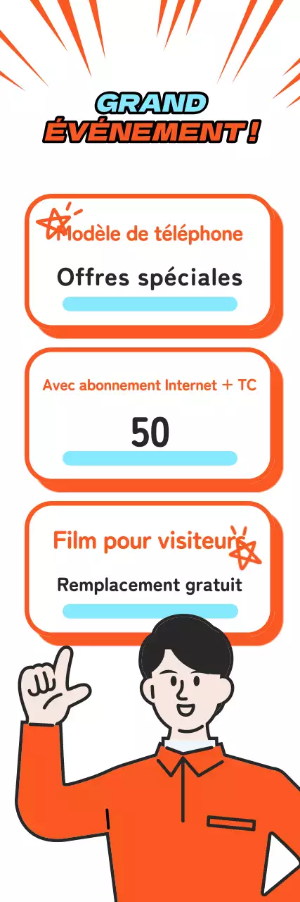 Promouvoir un événement kitsch de téléphonie mobile orange