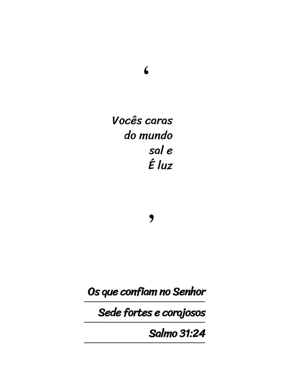 Promova a sua igreja com um texto bíblico de aspeto simples