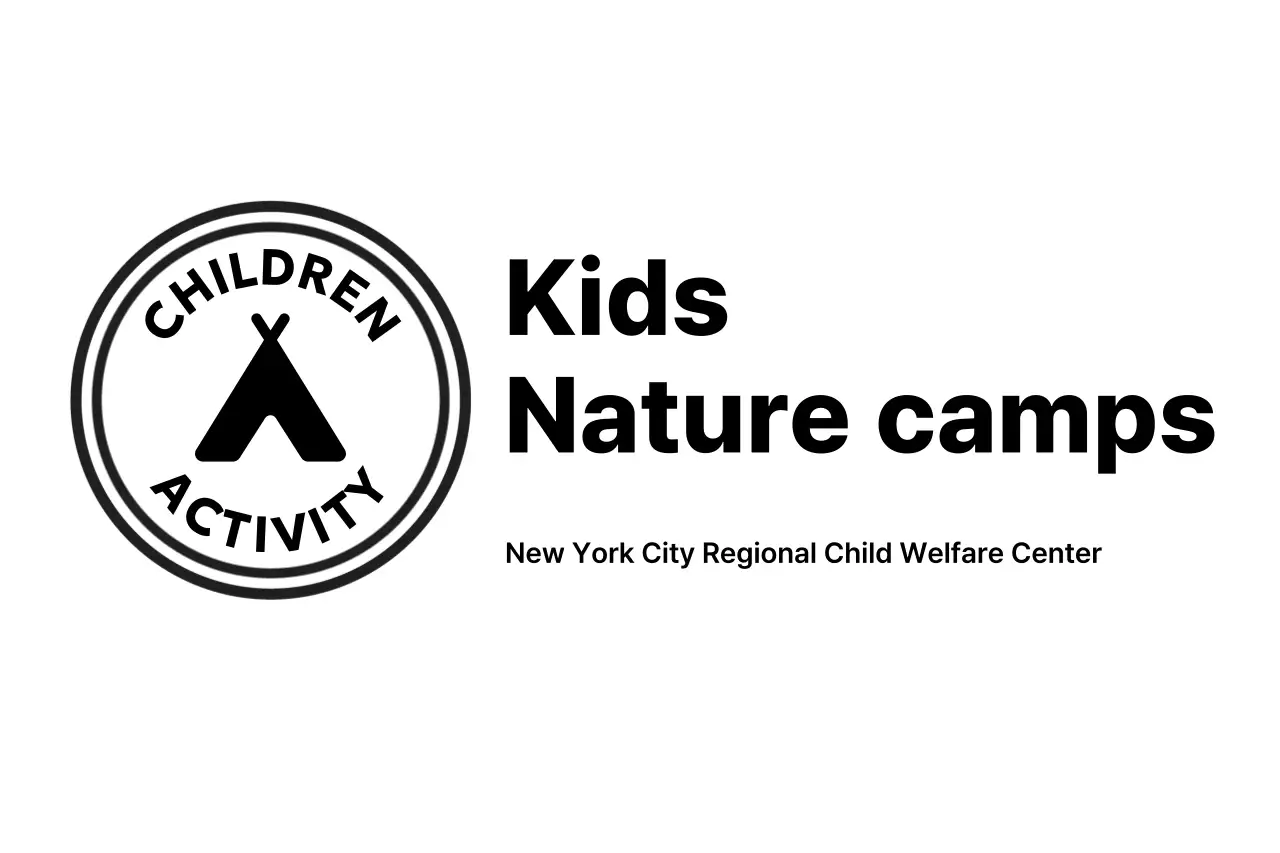 Logo kamp pengalaman alam minimalis