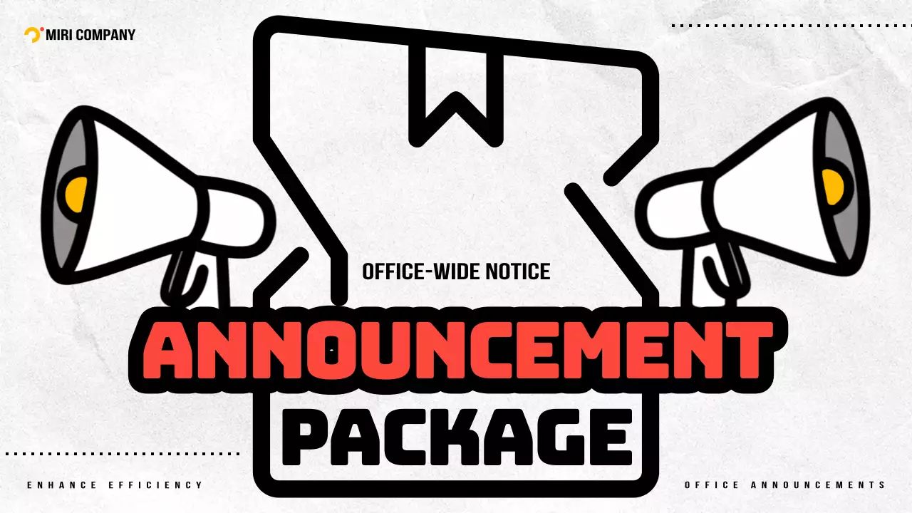 Red Simple Announcement Notice Presentation