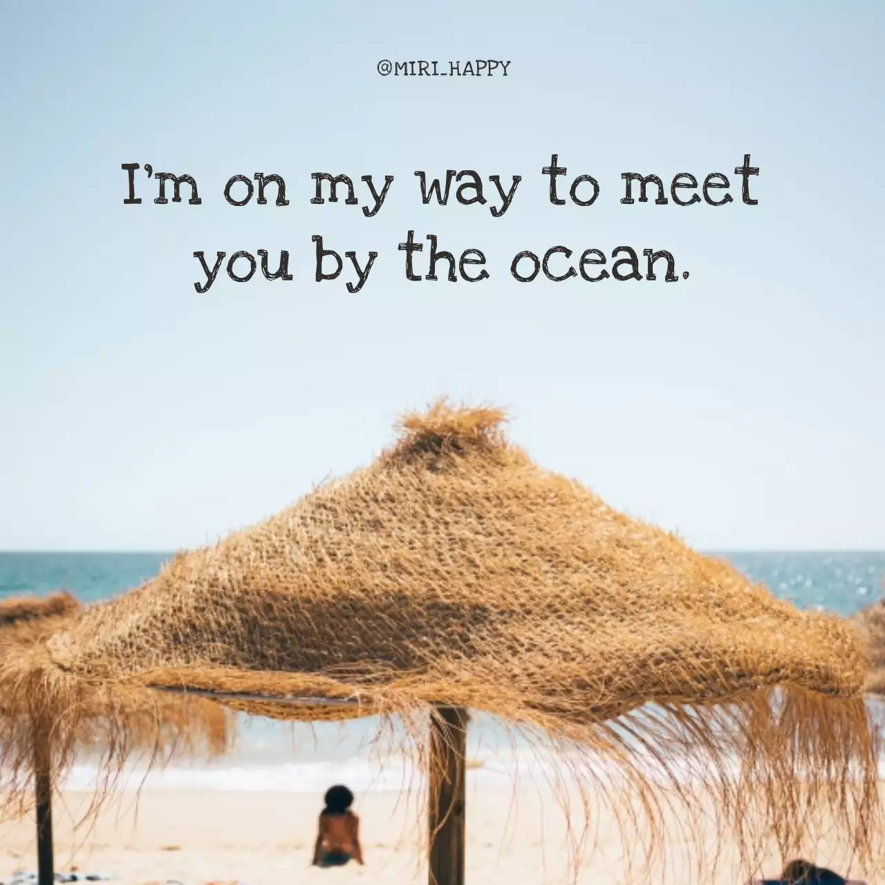 Beige Rustic Beach Invitation Social Media Post