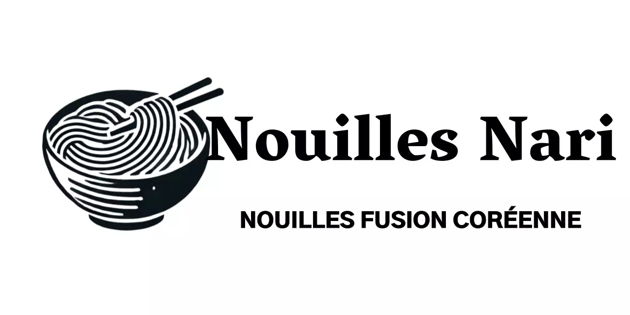 Logo du restaurant coréen Noodles avec illustration