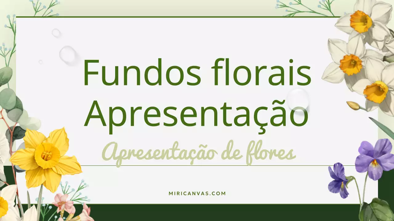 Um guia para bonitos fundos florais em verde e amarelo