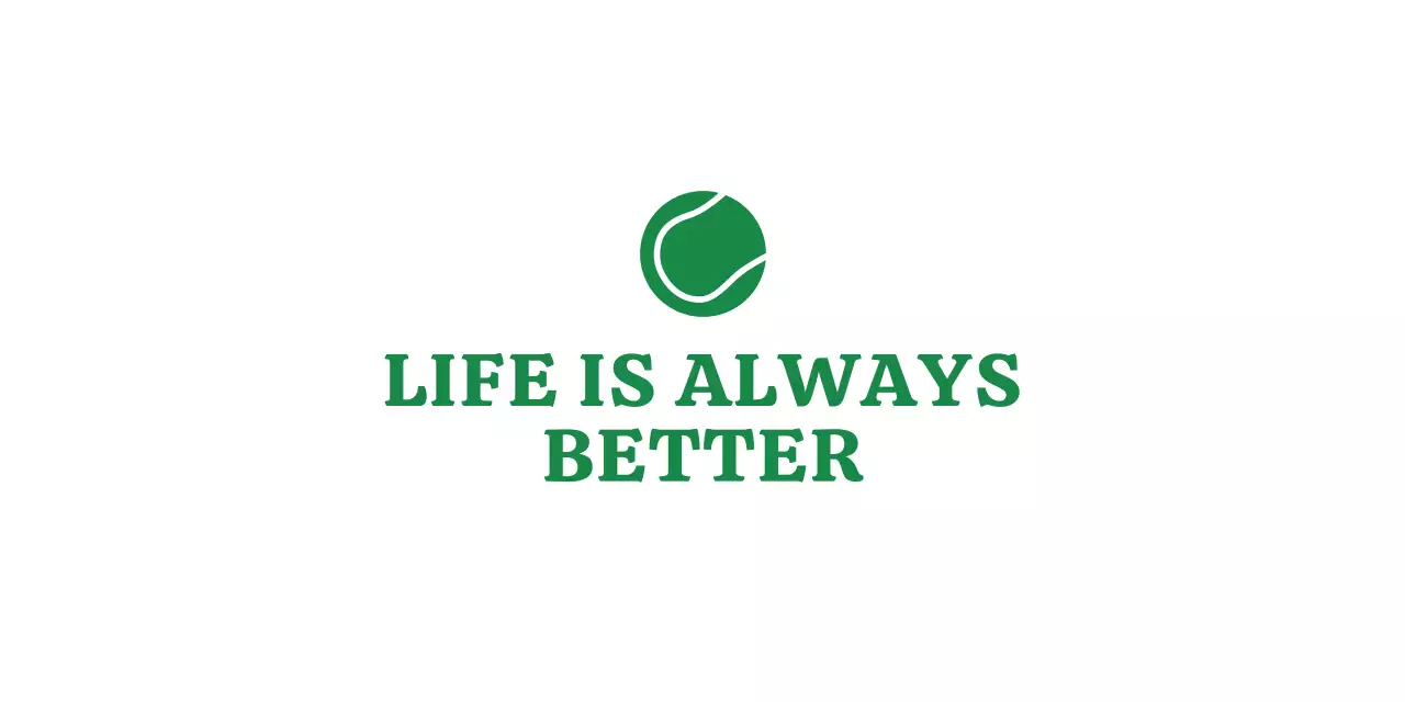 초록색 검정색 빈티지 느낌의 테니스 클럽