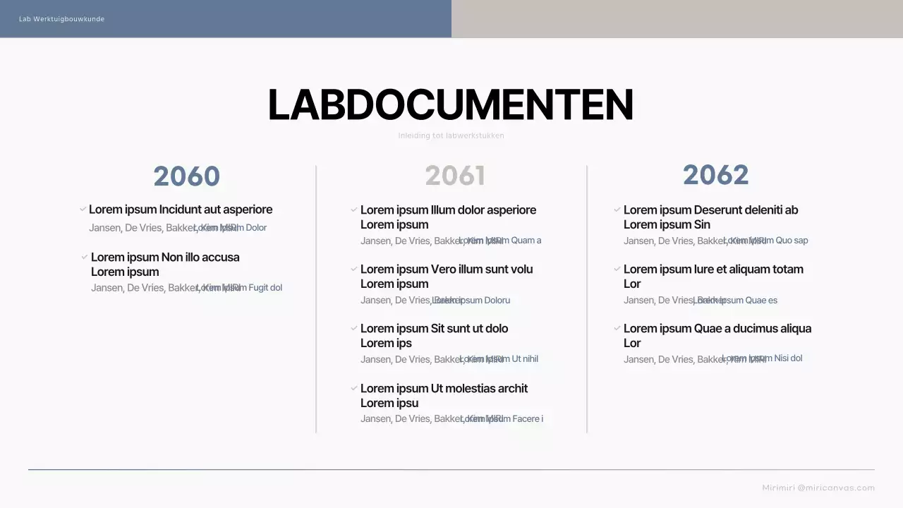 Een eenvoudige blauw-beige inleiding tot afgestudeerde laboratoria