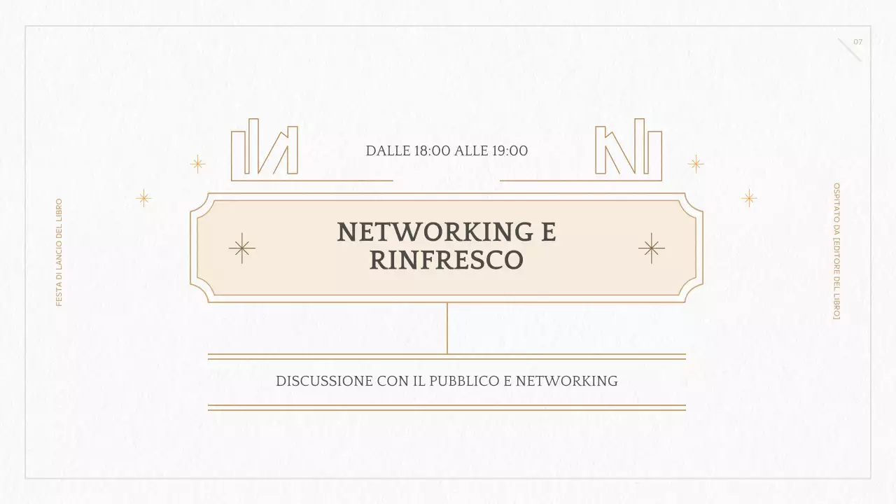 Presentazione del nuovo libro geometrico giallo e avorio