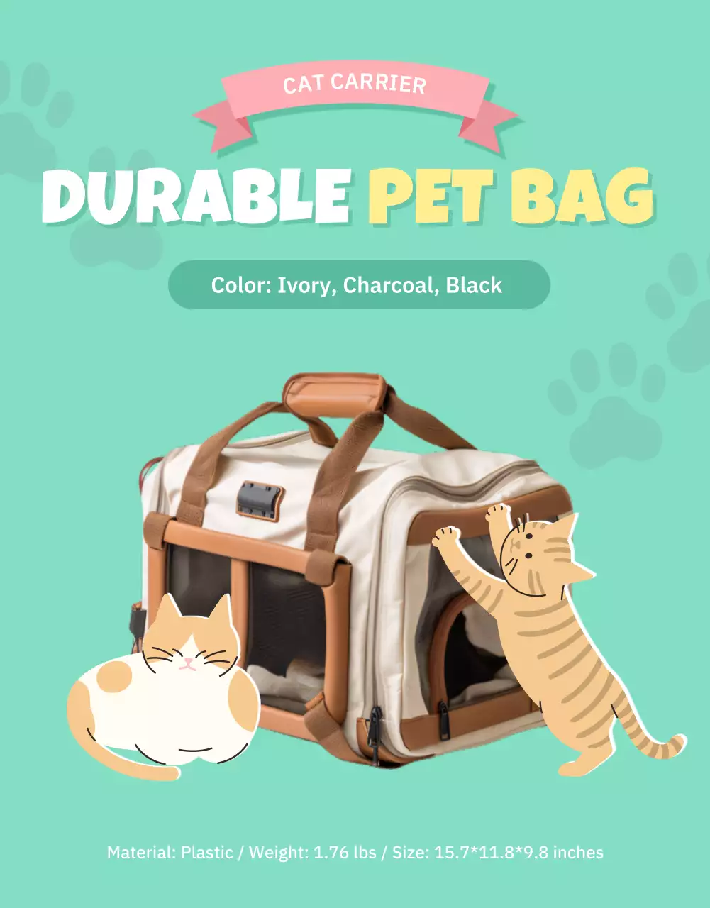 Pink Trendy Pet Promotion Poster