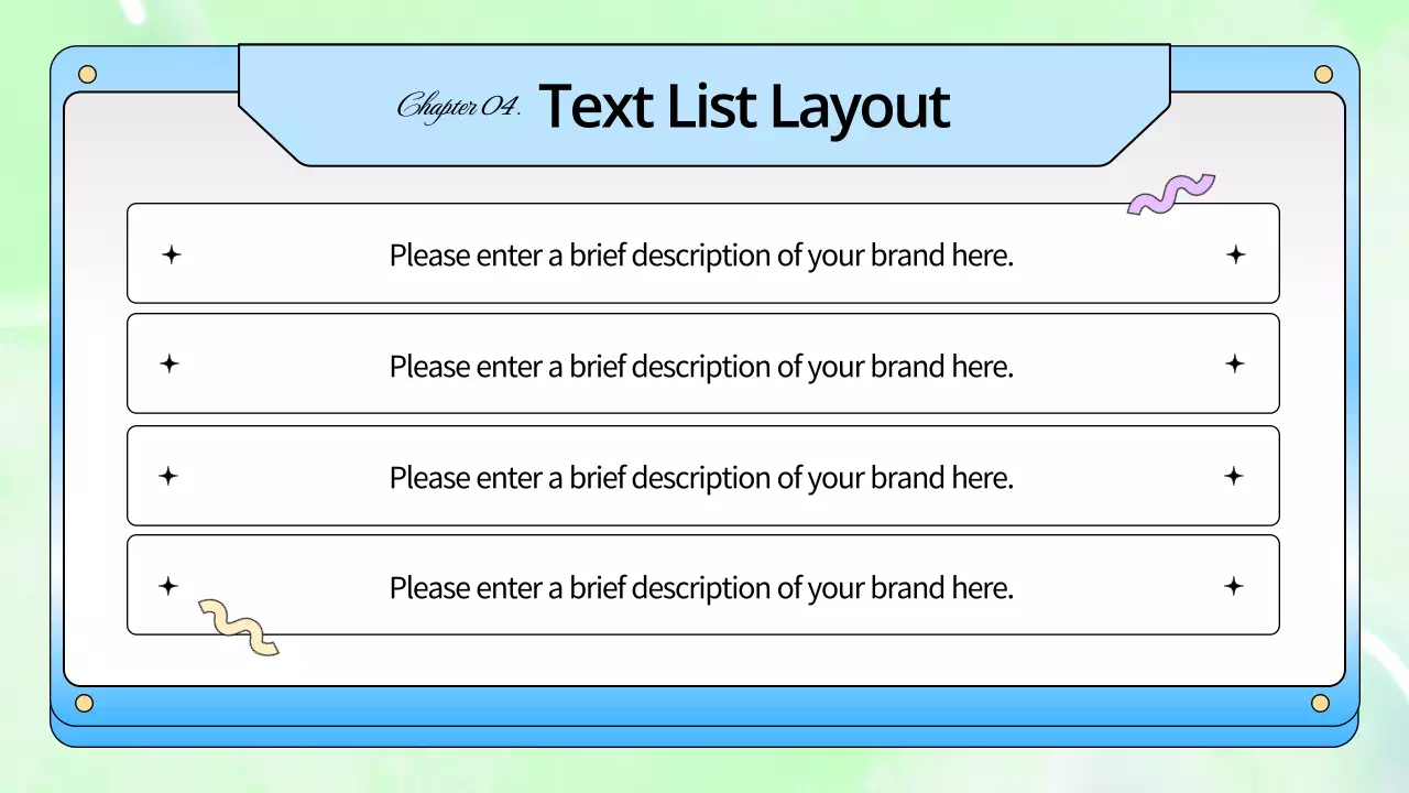 블루 레트로 가이드 프리젠테이션