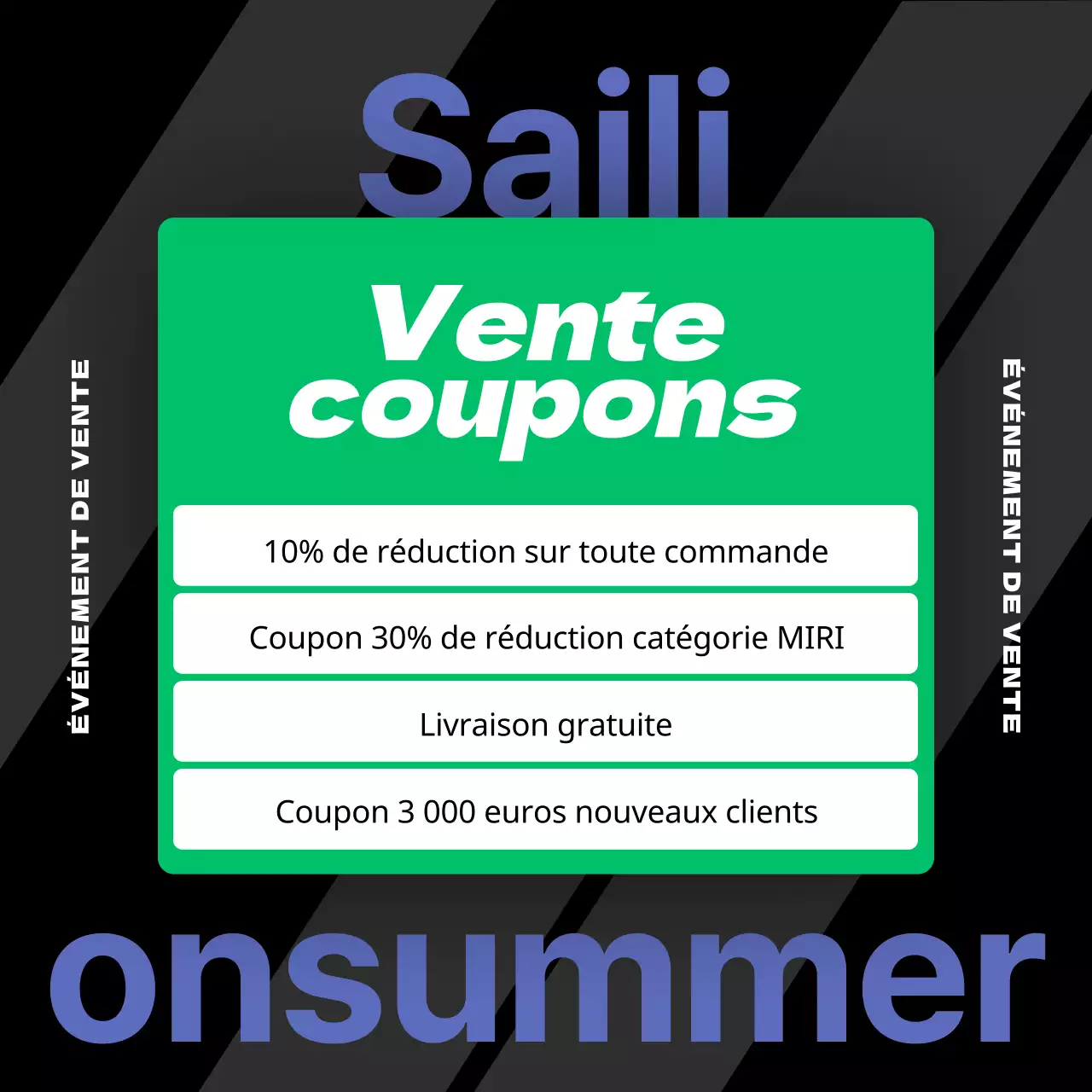 Une collection de soldes d'été aux accents violets et verts