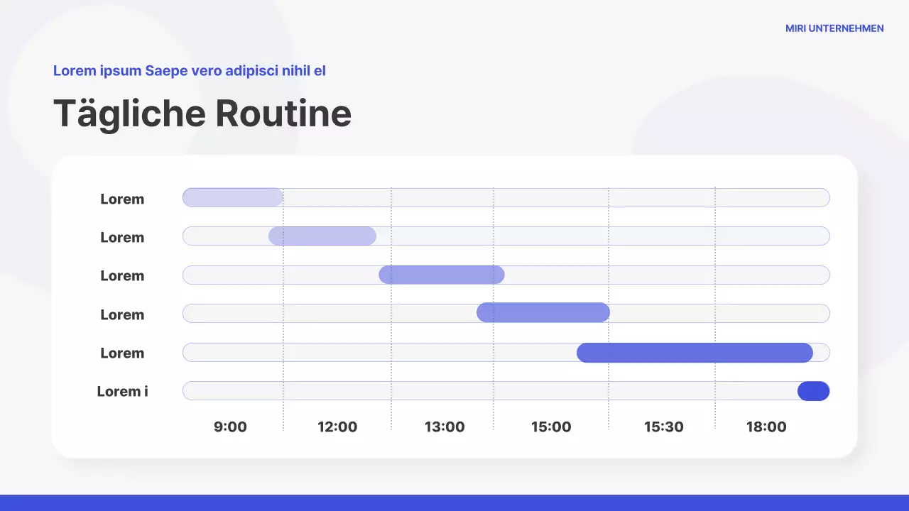 Einfaches Onboarding-Training in Blau