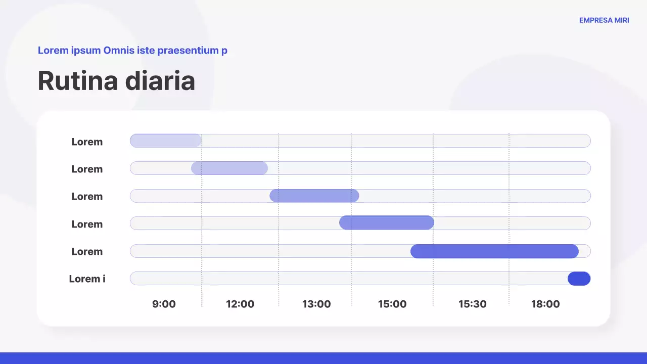 Formación inicial sencilla en azul