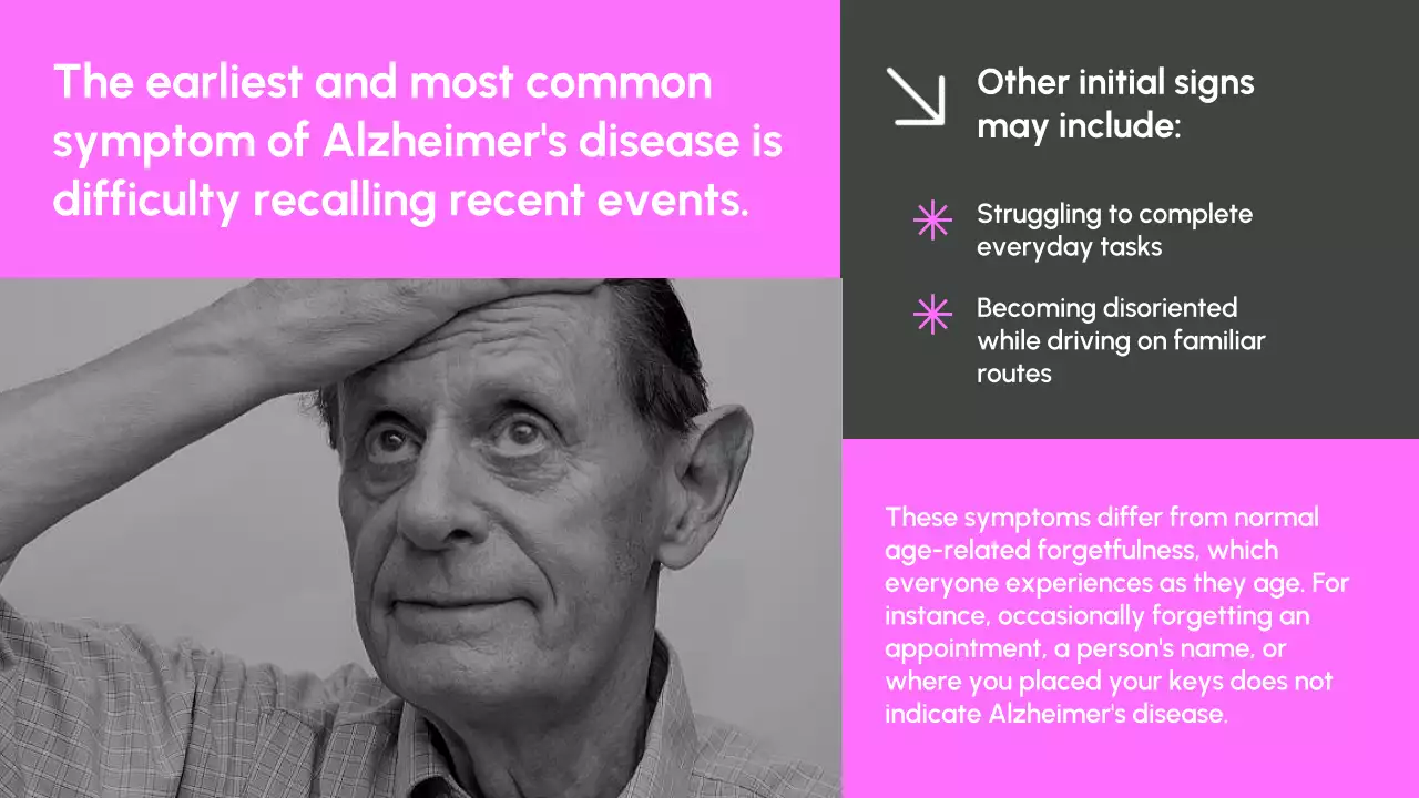 Grey Minimal Alzheimer's Guide Presentation