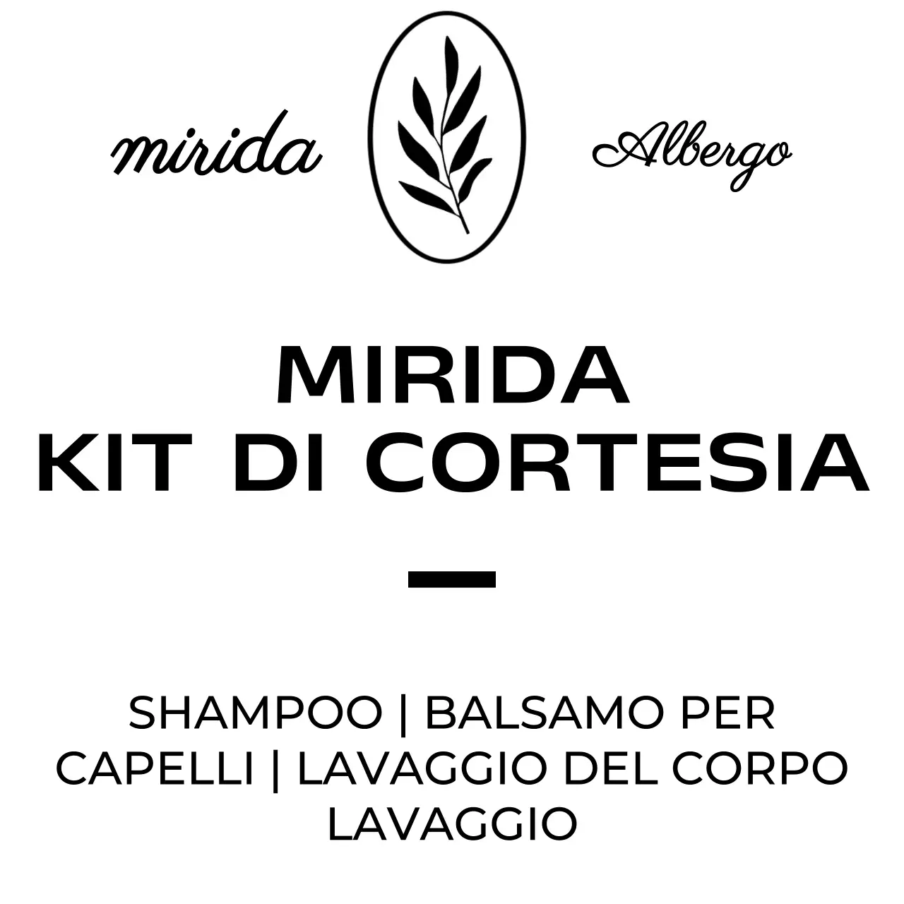 Logo di classe per l'amenità con disegni di piante e corsivi