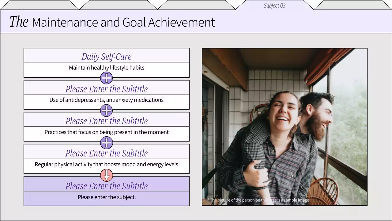 Purple Minimal Mental Health Report Presentation