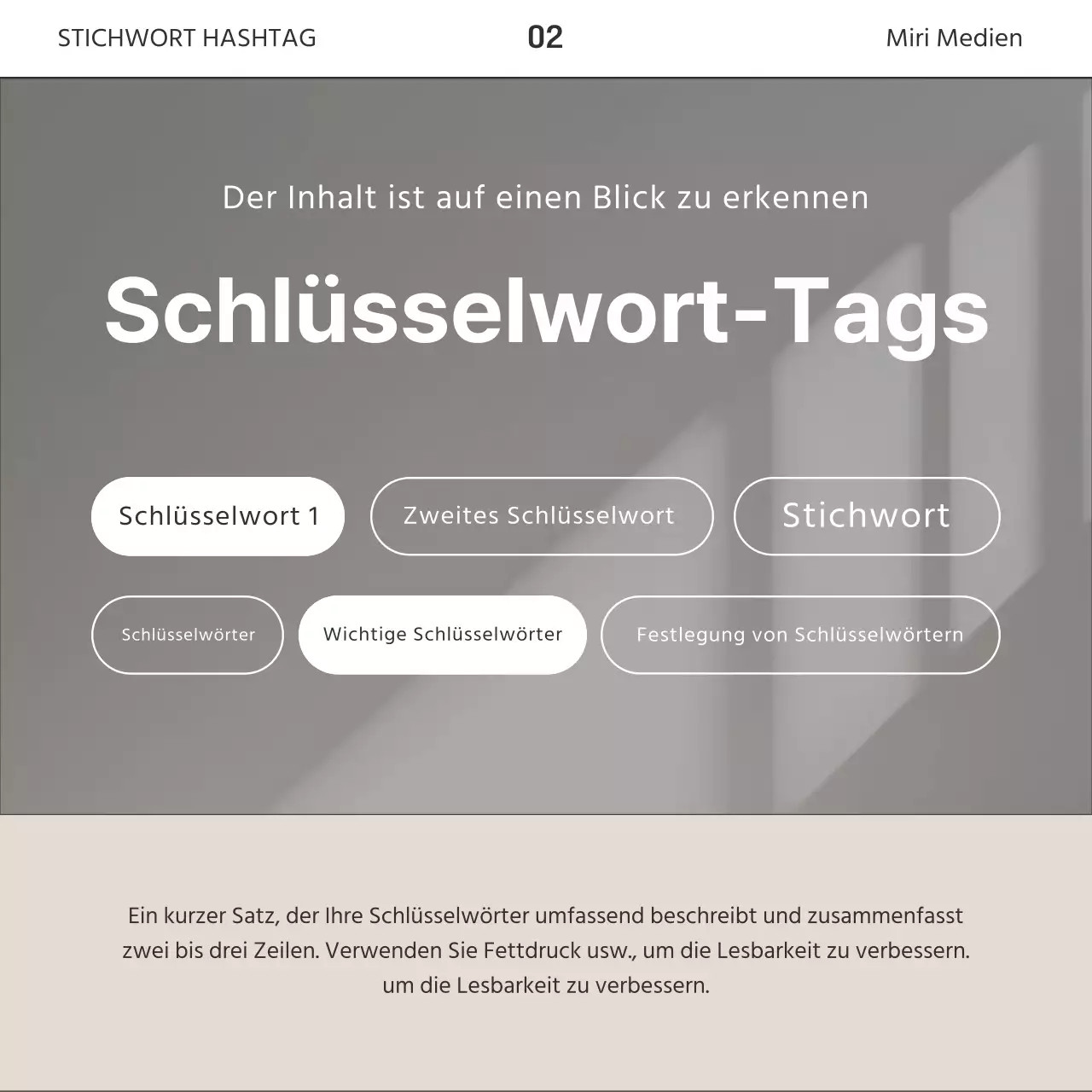 Ein einfacher Business-Newsletter in Braun und Weiß