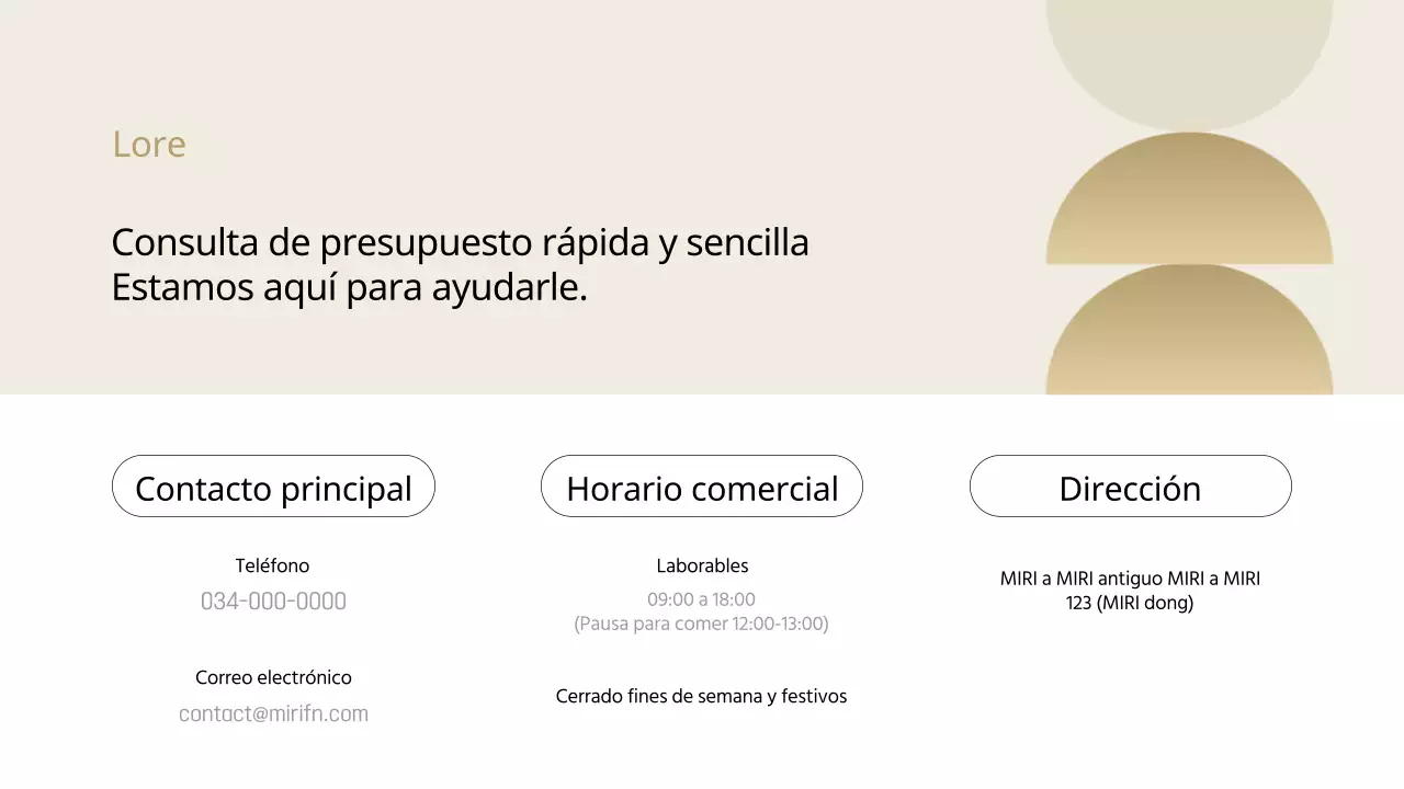 Guía de presupuesto para contratistas de muebles modernos en negro y beige