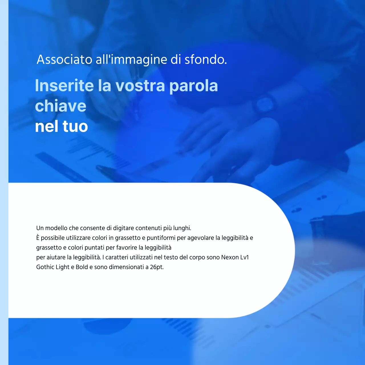 Una semplice newsletter aziendale in blu e bianco