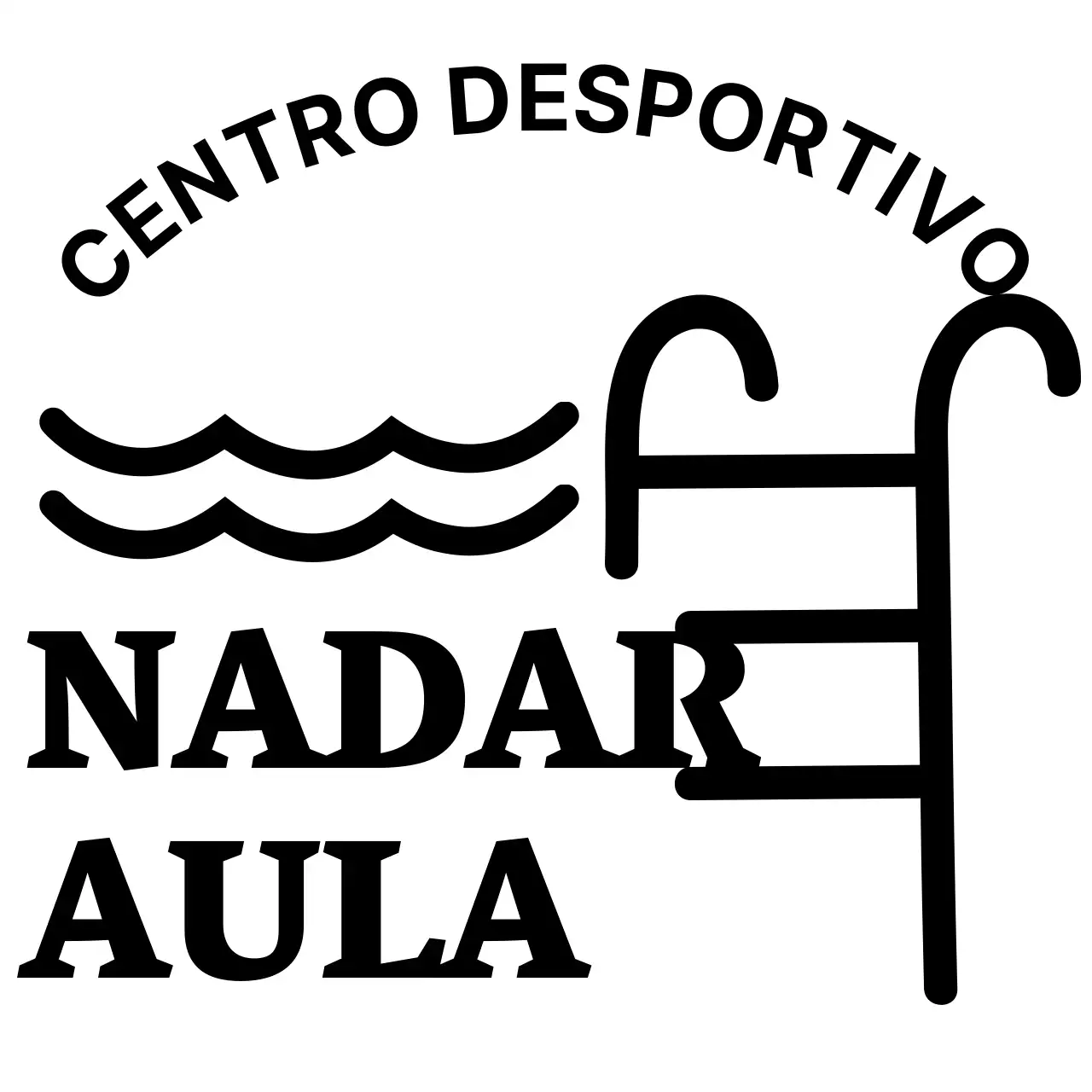 Clube de aulas de natação numa ilustração de piscina