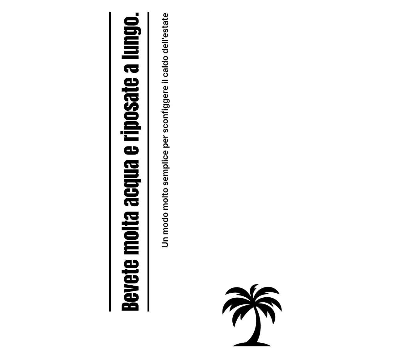 Promuovere con una tipografia pulita e palme