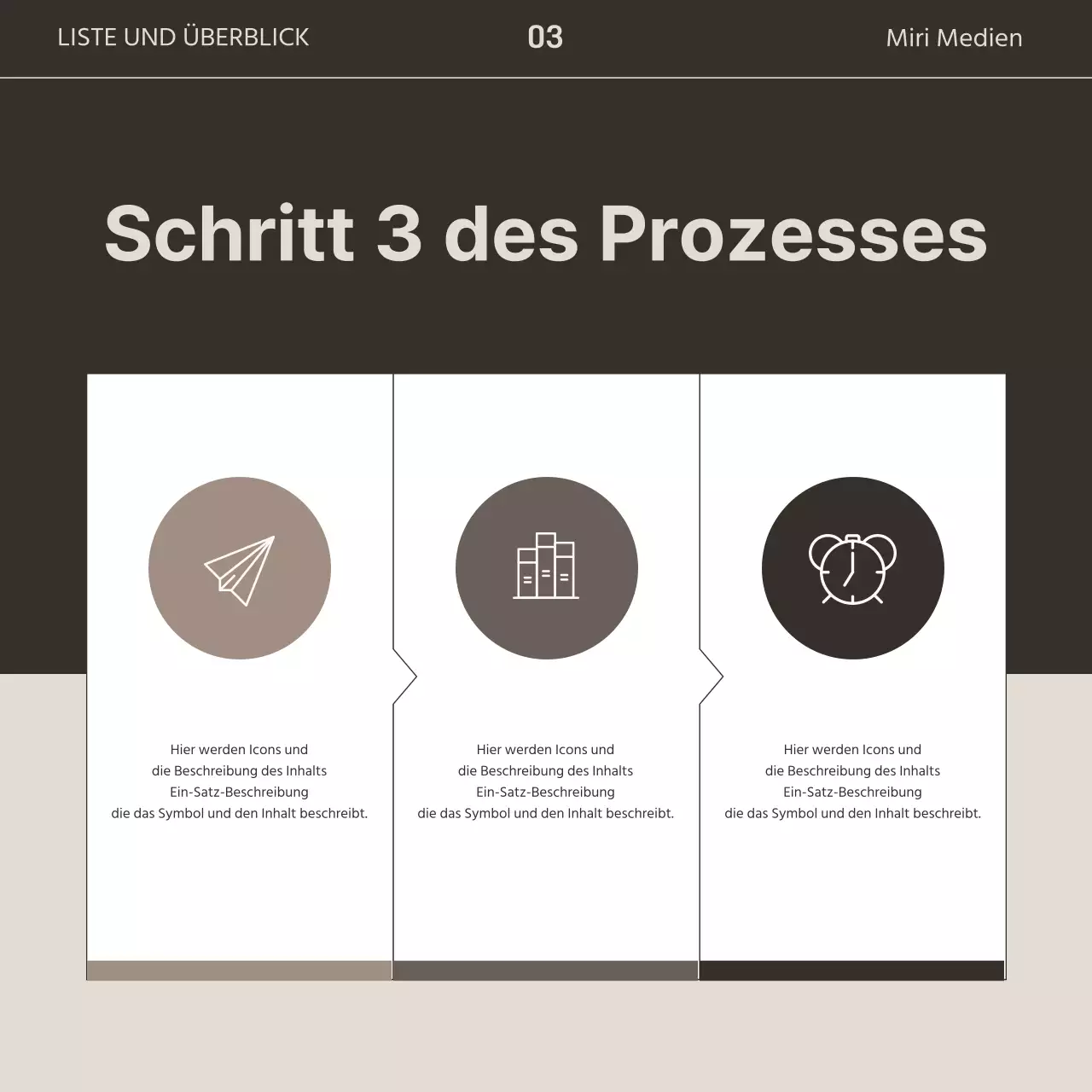 Ein einfacher Business-Newsletter in Braun und Weiß