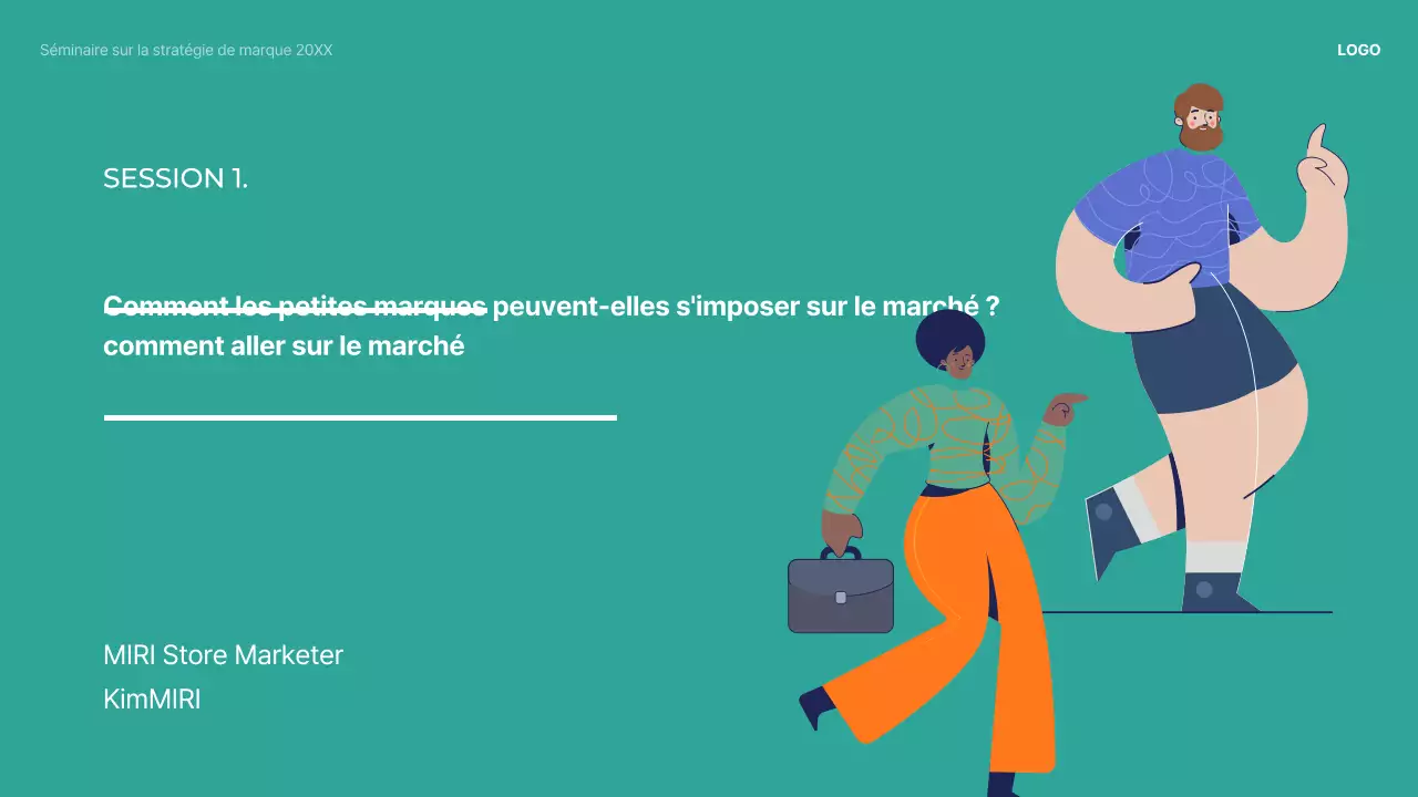 Une présentation de partage d'étude de cas de marque moderne en vert et blanc