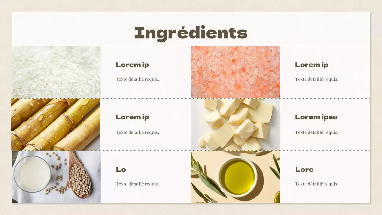 Cours d'un jour de boulangerie moderne en beige Recette